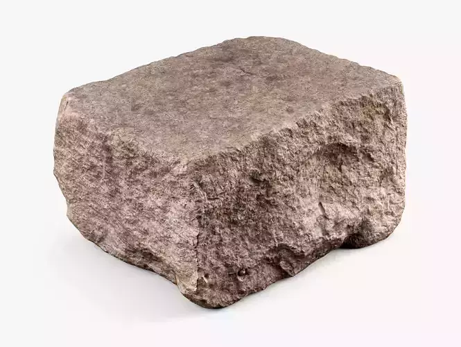 Granite Block Rock - 8K Scan