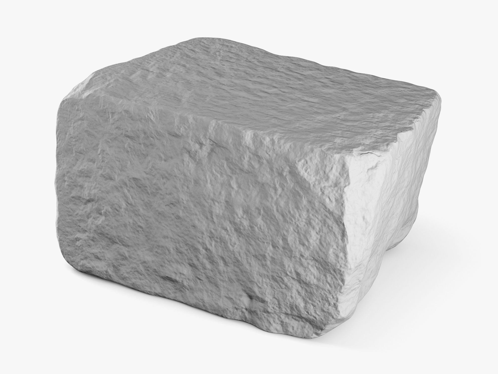 Granite Block Rock - 8K Scan 3D model_7