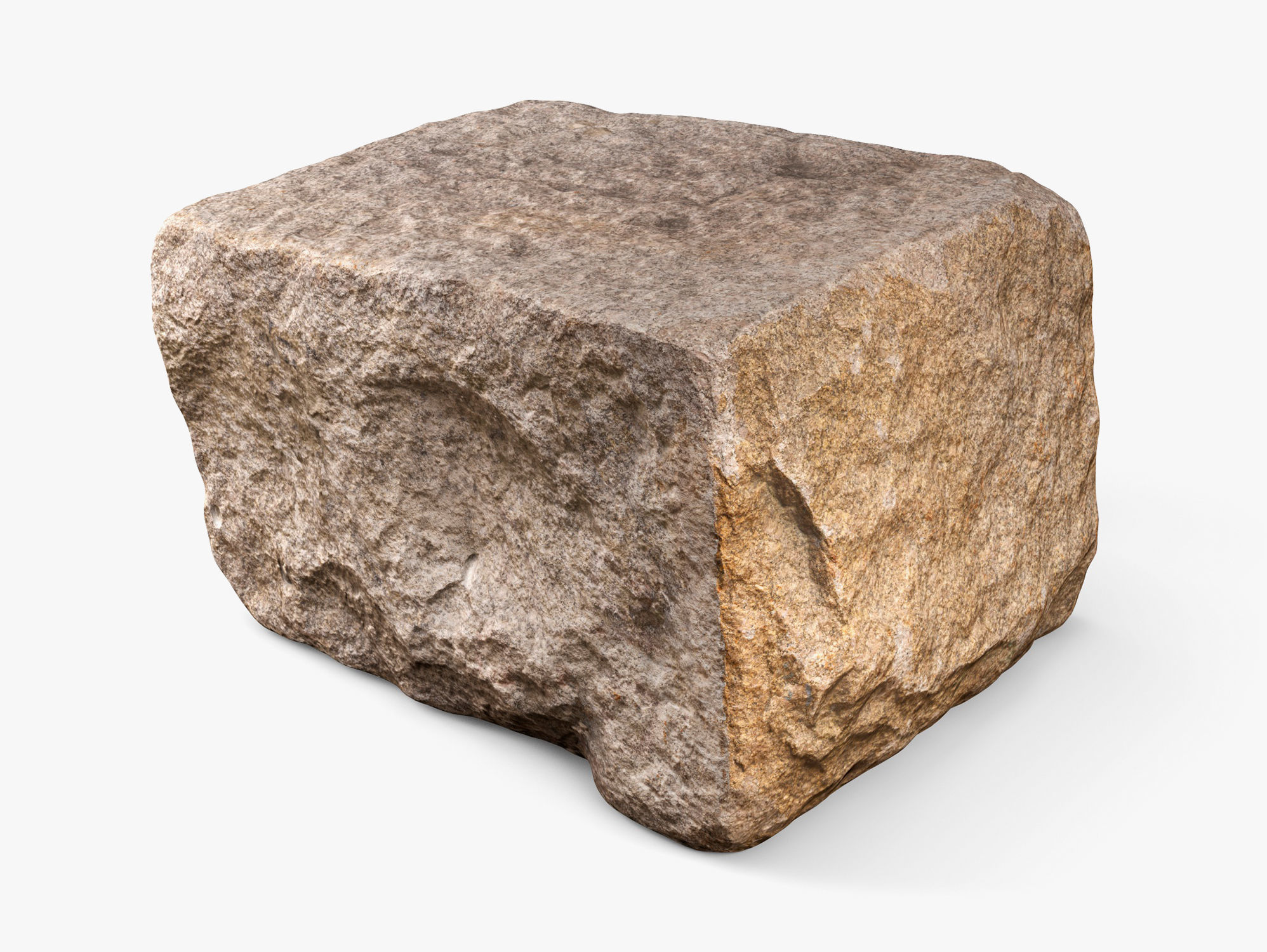 Granite Block Rock - 8K Scan 3D model_1