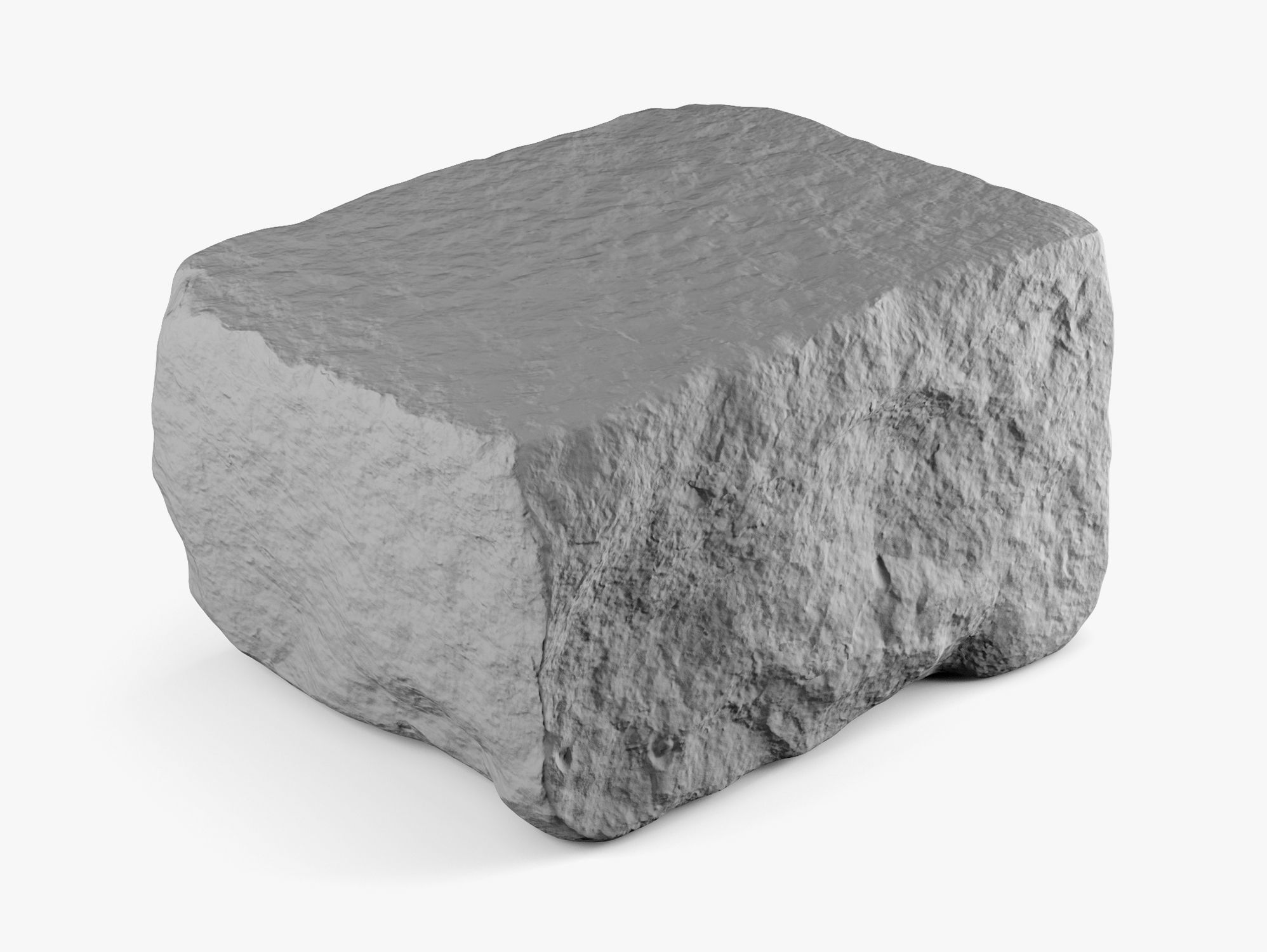 Granite Block Rock - 8K Scan 3D model_5