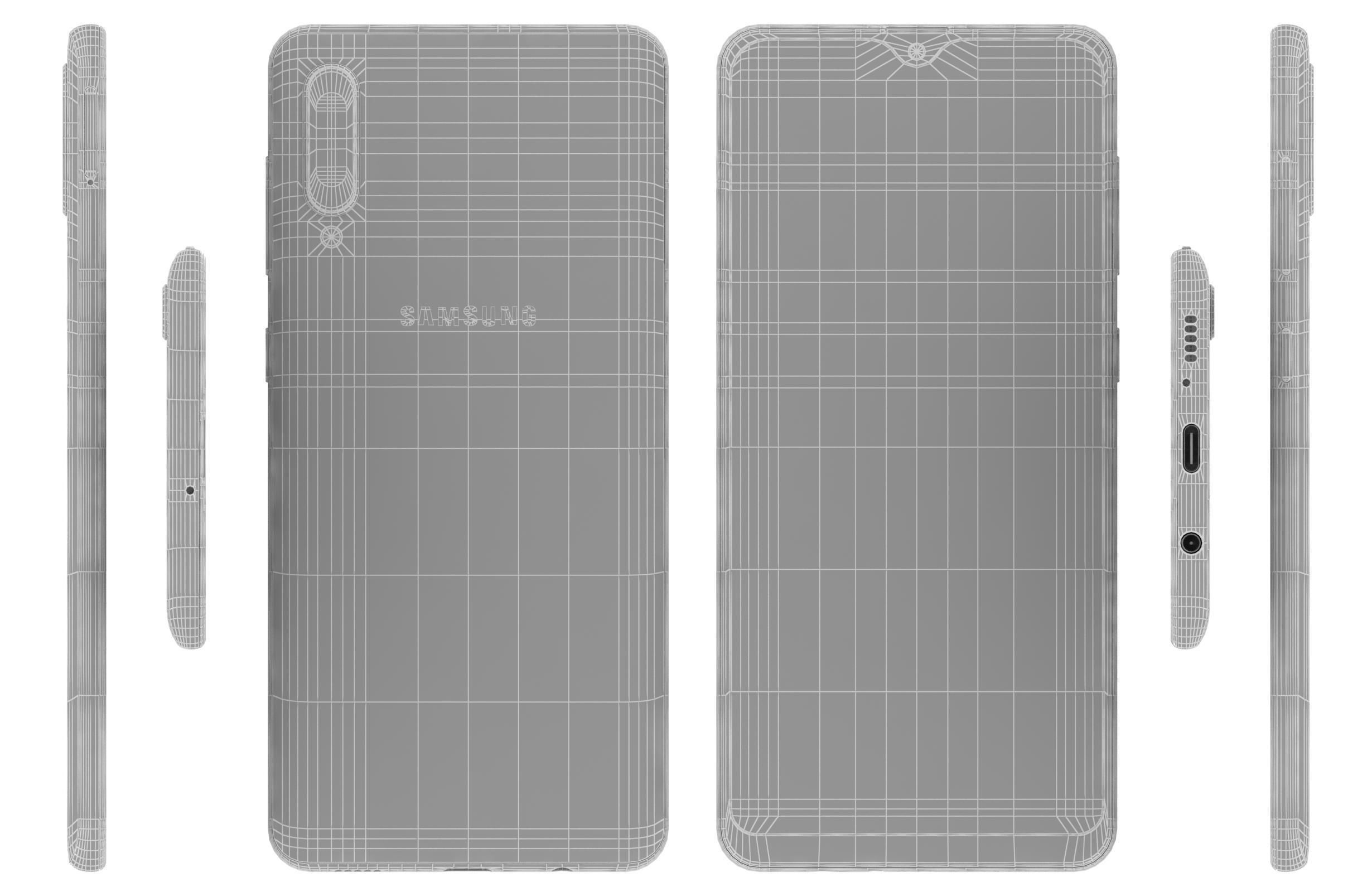 Samsung Galaxy A30s Prism Crush White 3D model_14