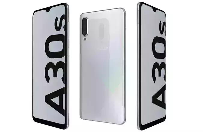Samsung Galaxy A30s Prism Crush White 3D model