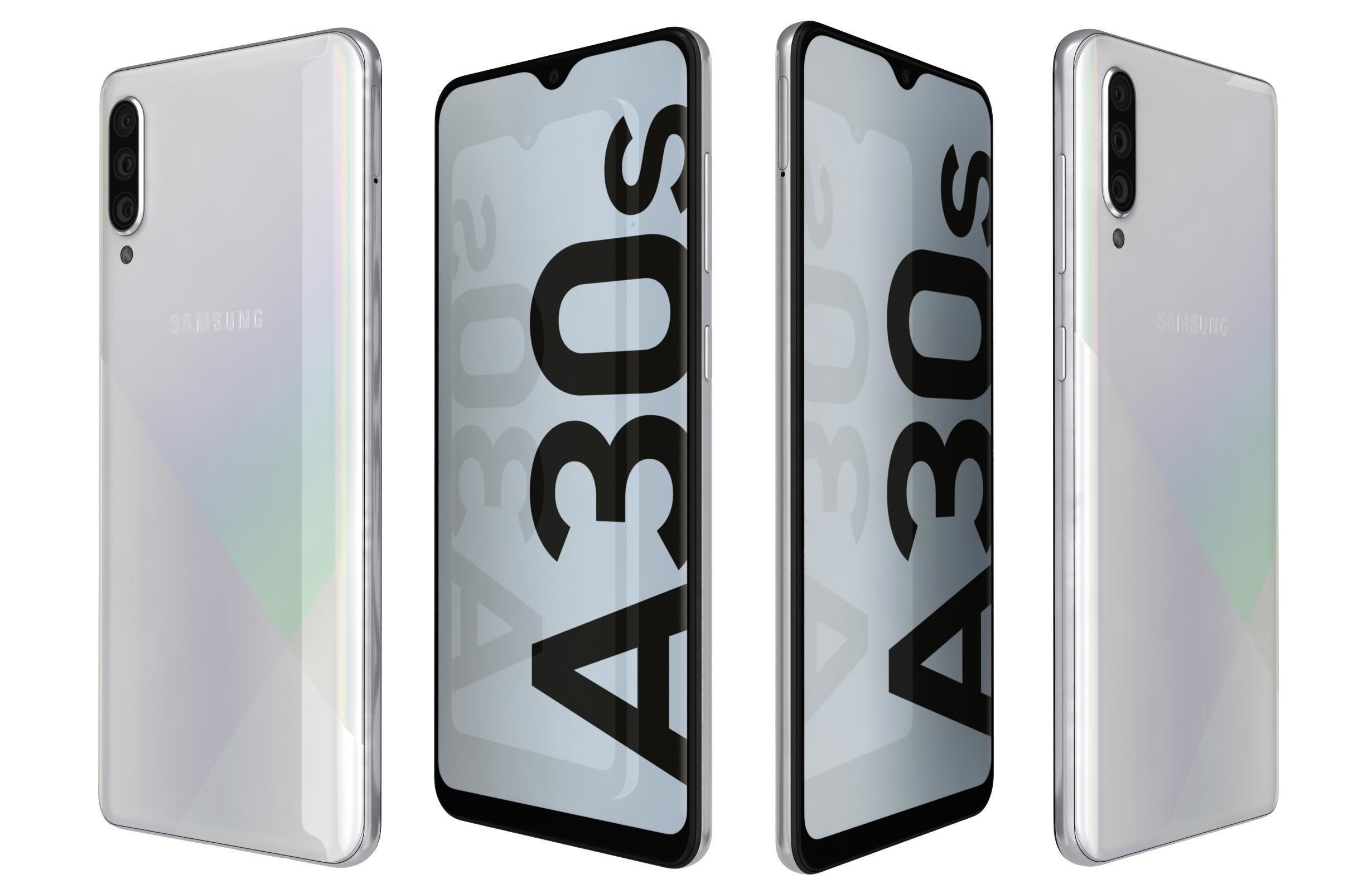 Samsung Galaxy A30s Prism Crush White 3D model_1