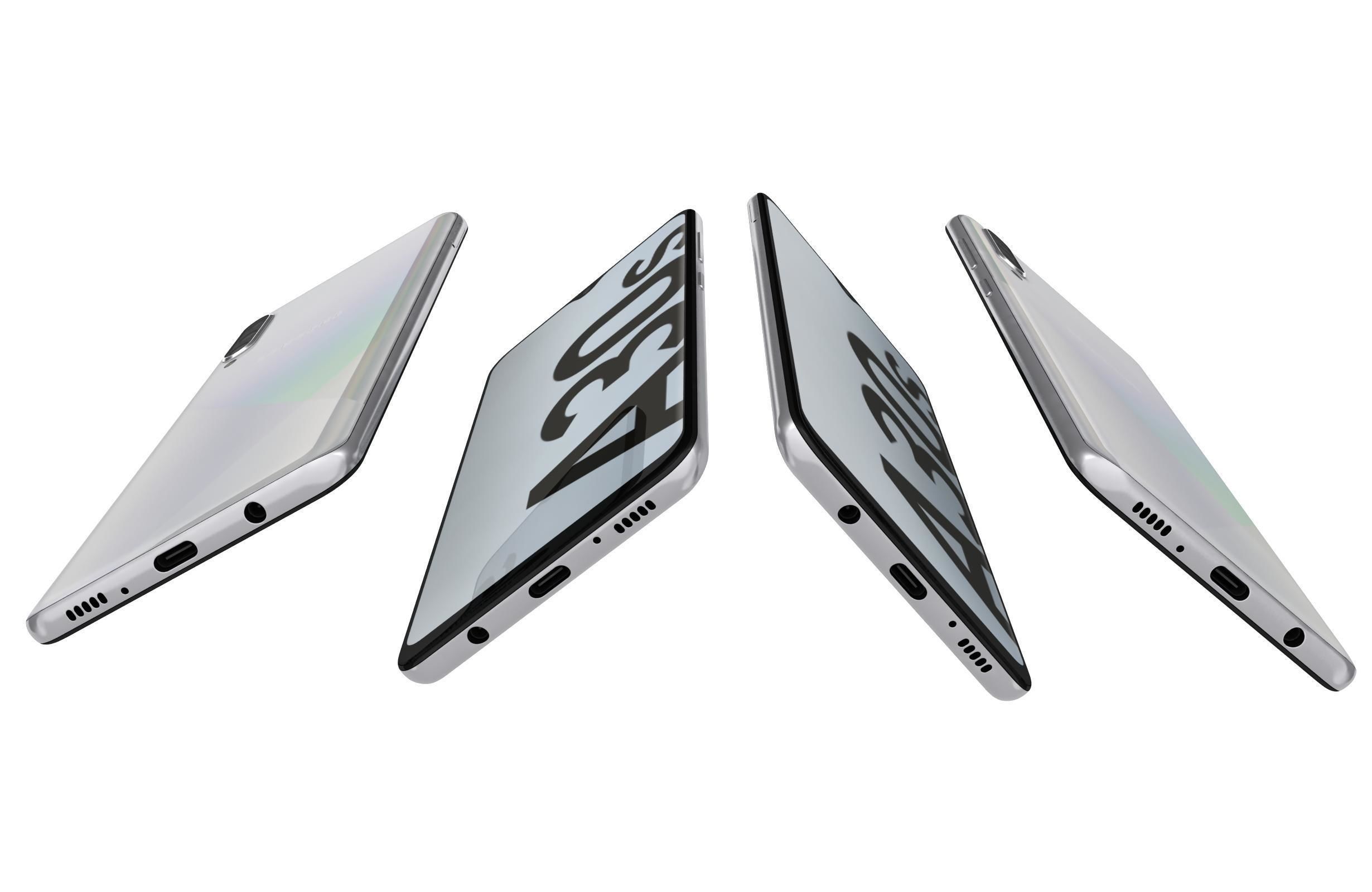 Samsung Galaxy A30s Prism Crush White 3D model_4