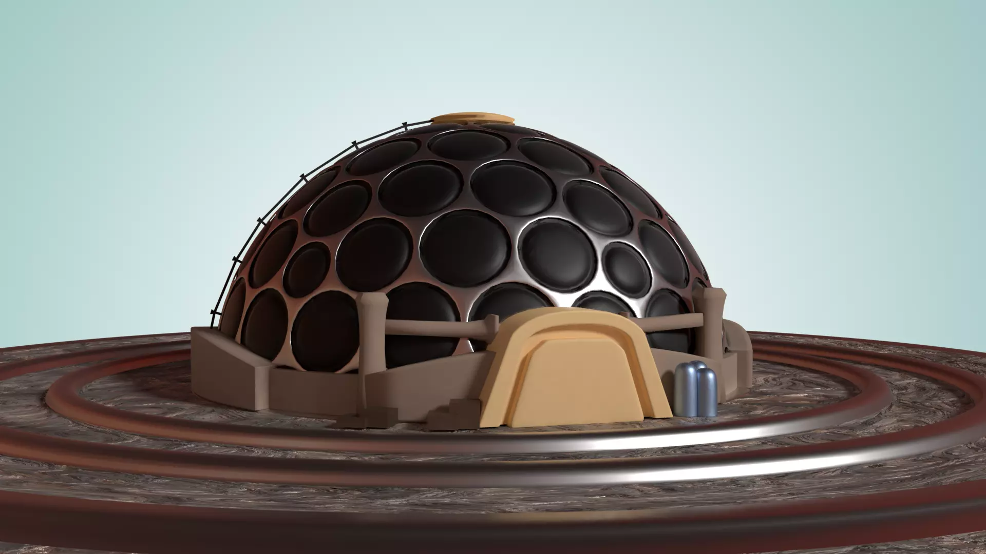 Dome Simplistic Low-poly 3D model