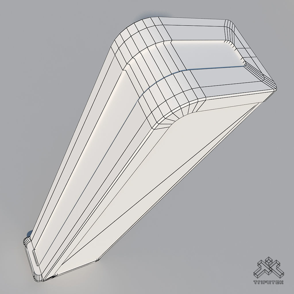 Futuristic Sci-Fi Skyscraper 03 set Low-poly 3D model_10