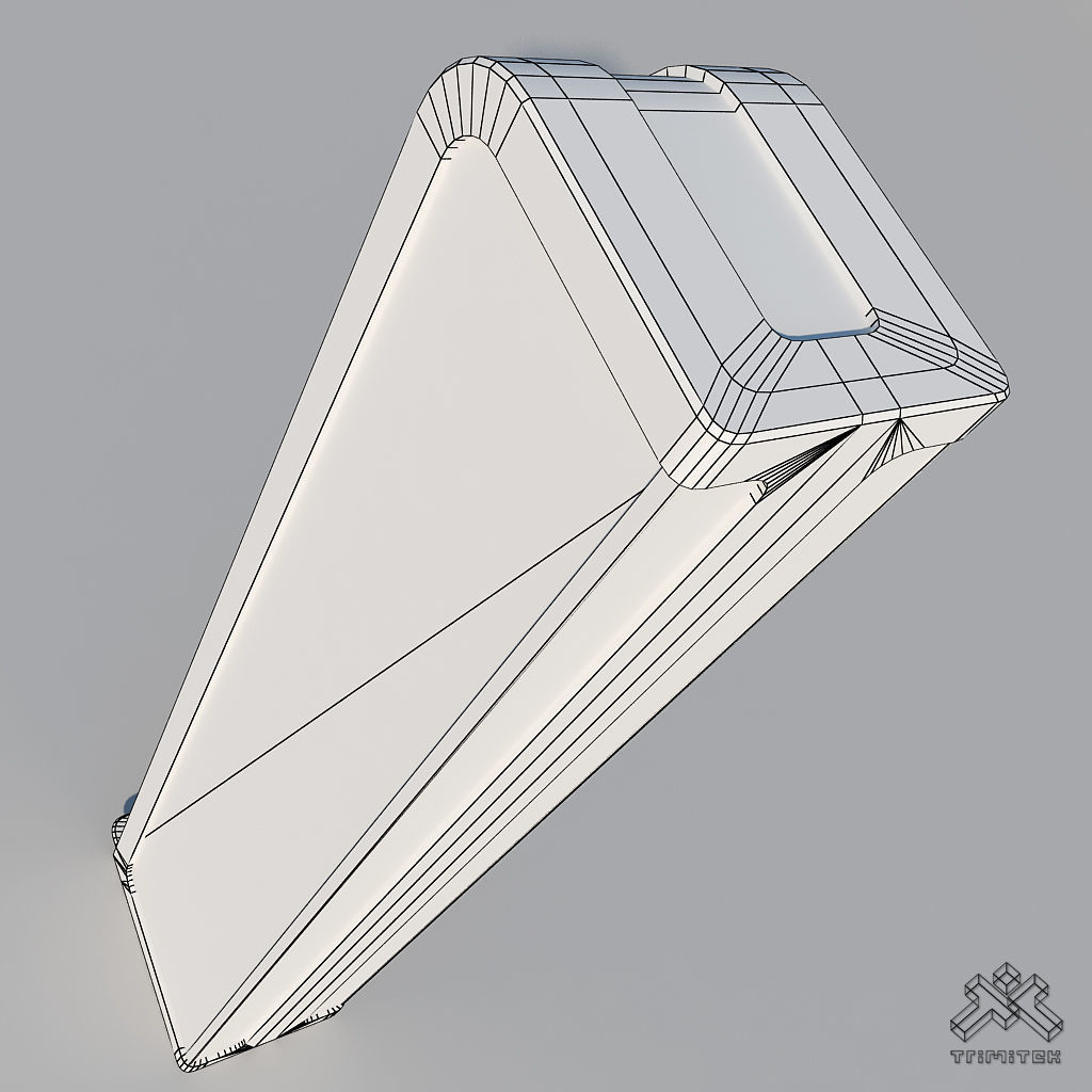 Futuristic Sci-Fi Skyscraper 03 set Low-poly 3D model_9