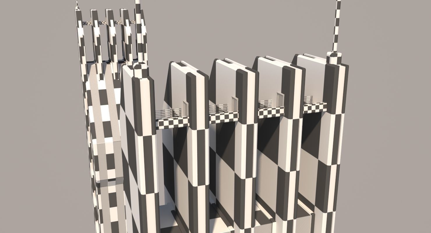 Futuristic Sci-Fi Skyscraper 06 3D model_43