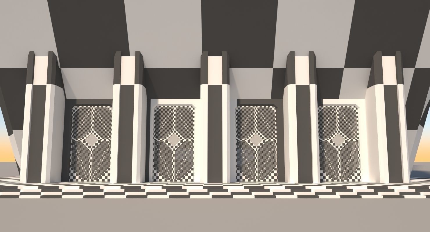 Futuristic Sci-Fi Skyscraper 06 3D model_48