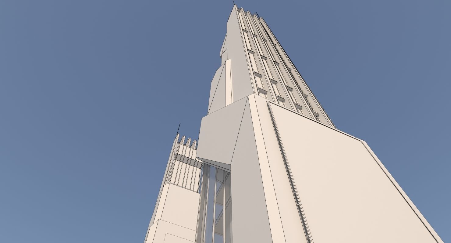 Futuristic Sci-Fi Skyscraper 06 3D model_34