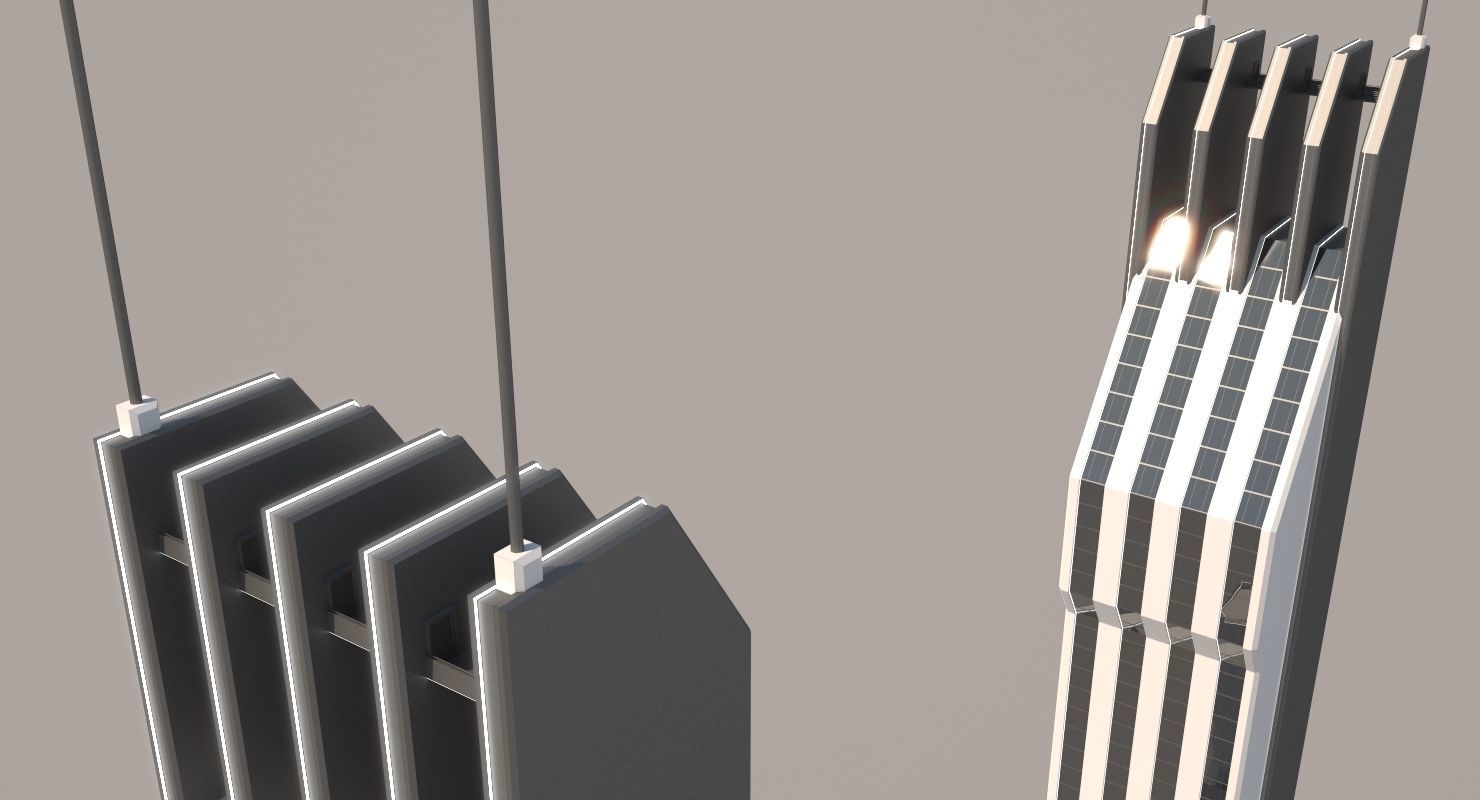 Futuristic Sci-Fi Skyscraper 06 3D model_19