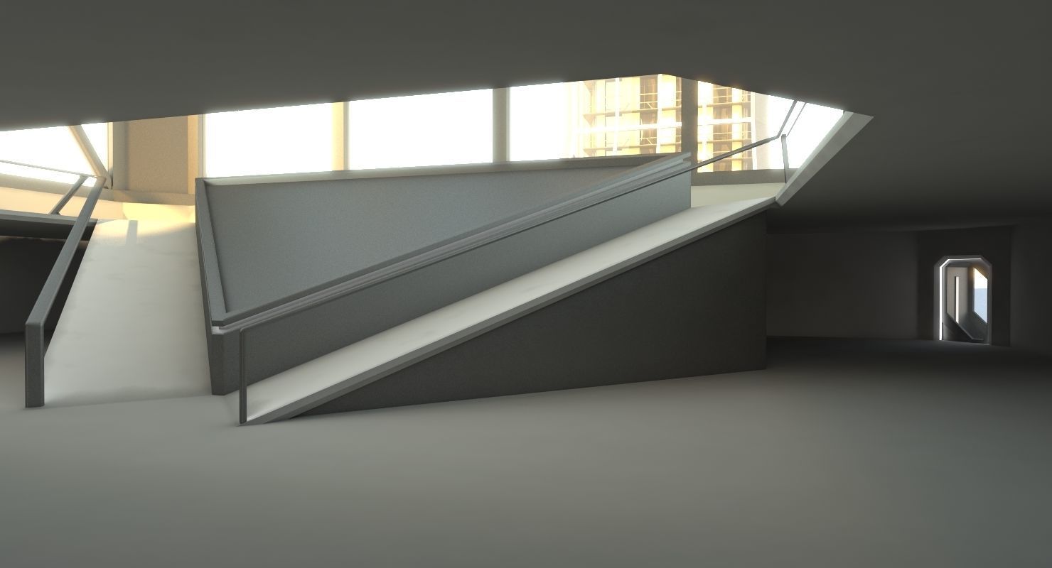 Futuristic Sci-Fi Skyscraper 06 3D model_16