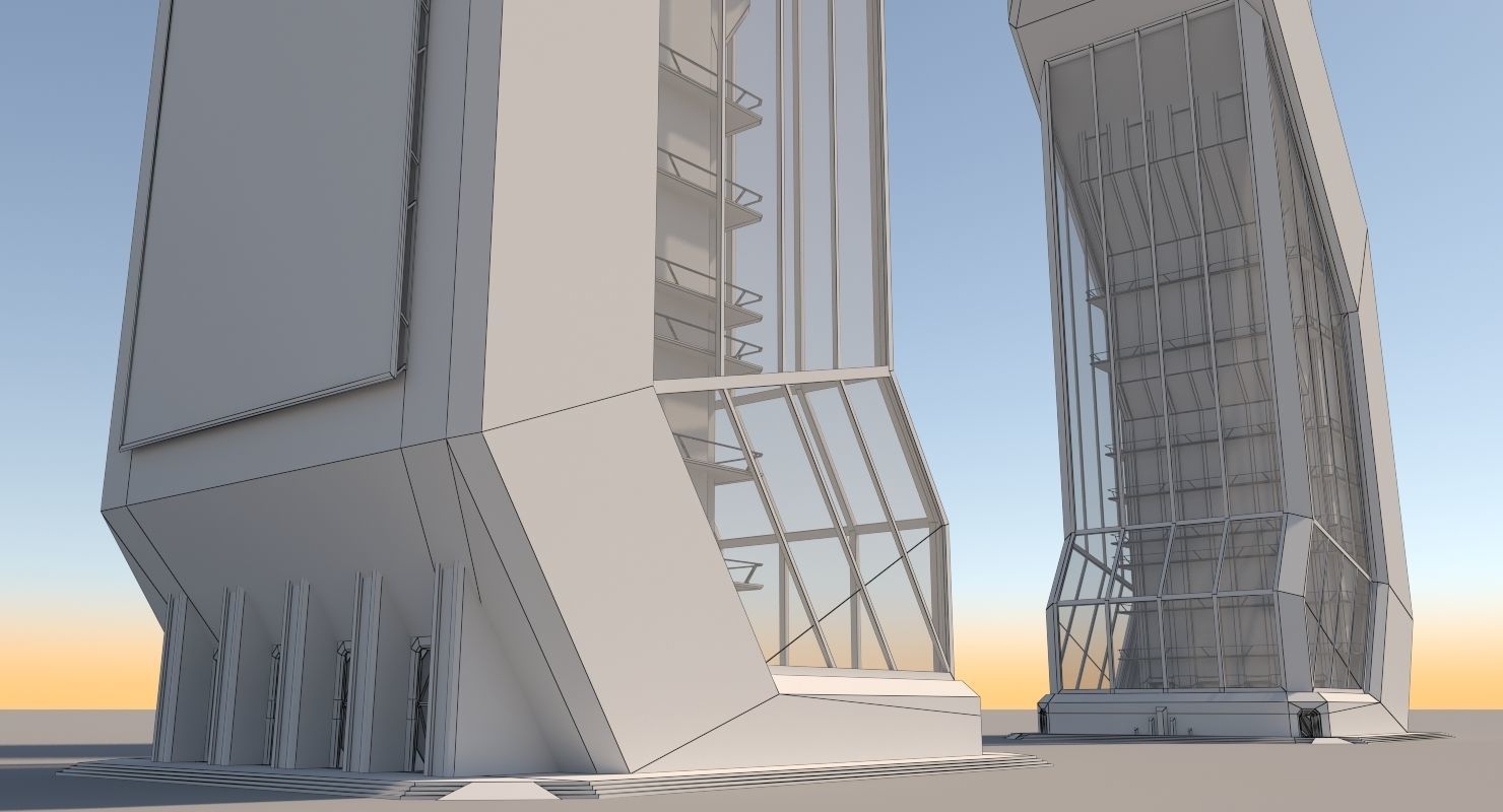 Futuristic Sci-Fi Skyscraper 06 3D model_33
