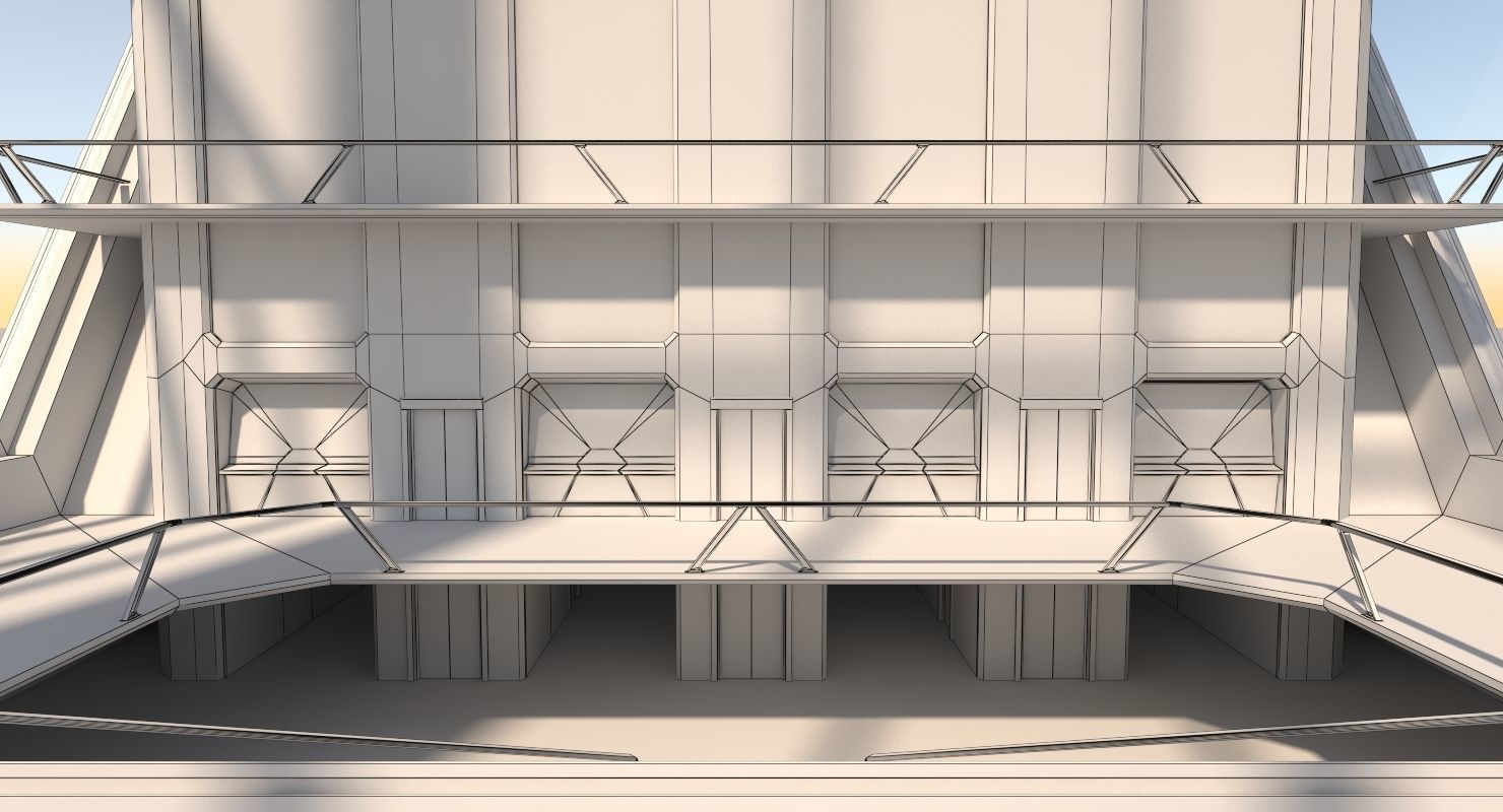 Futuristic Sci-Fi Skyscraper 06 3D model_36