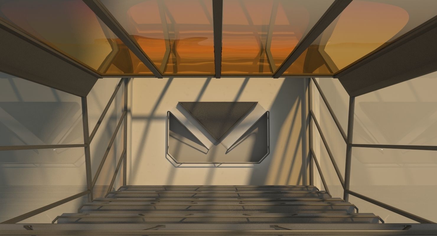 Futuristic Sci-Fi Skyscraper 06 3D model_14