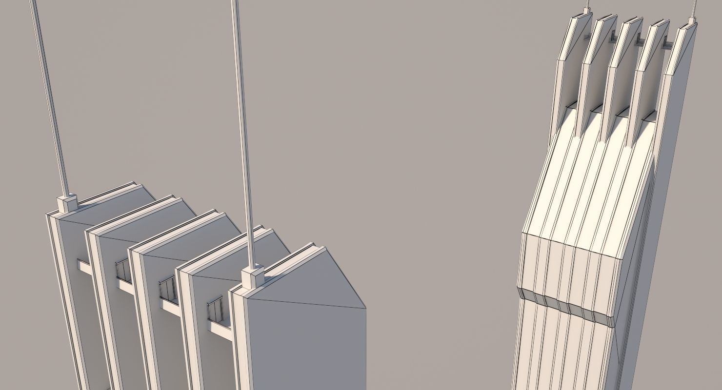 Futuristic Sci-Fi Skyscraper 06 3D model_41