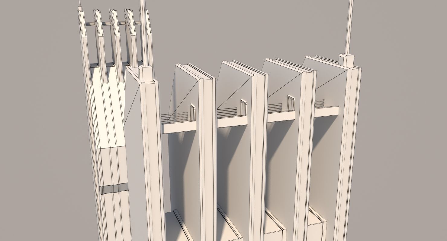 Futuristic Sci-Fi Skyscraper 06 3D model_40