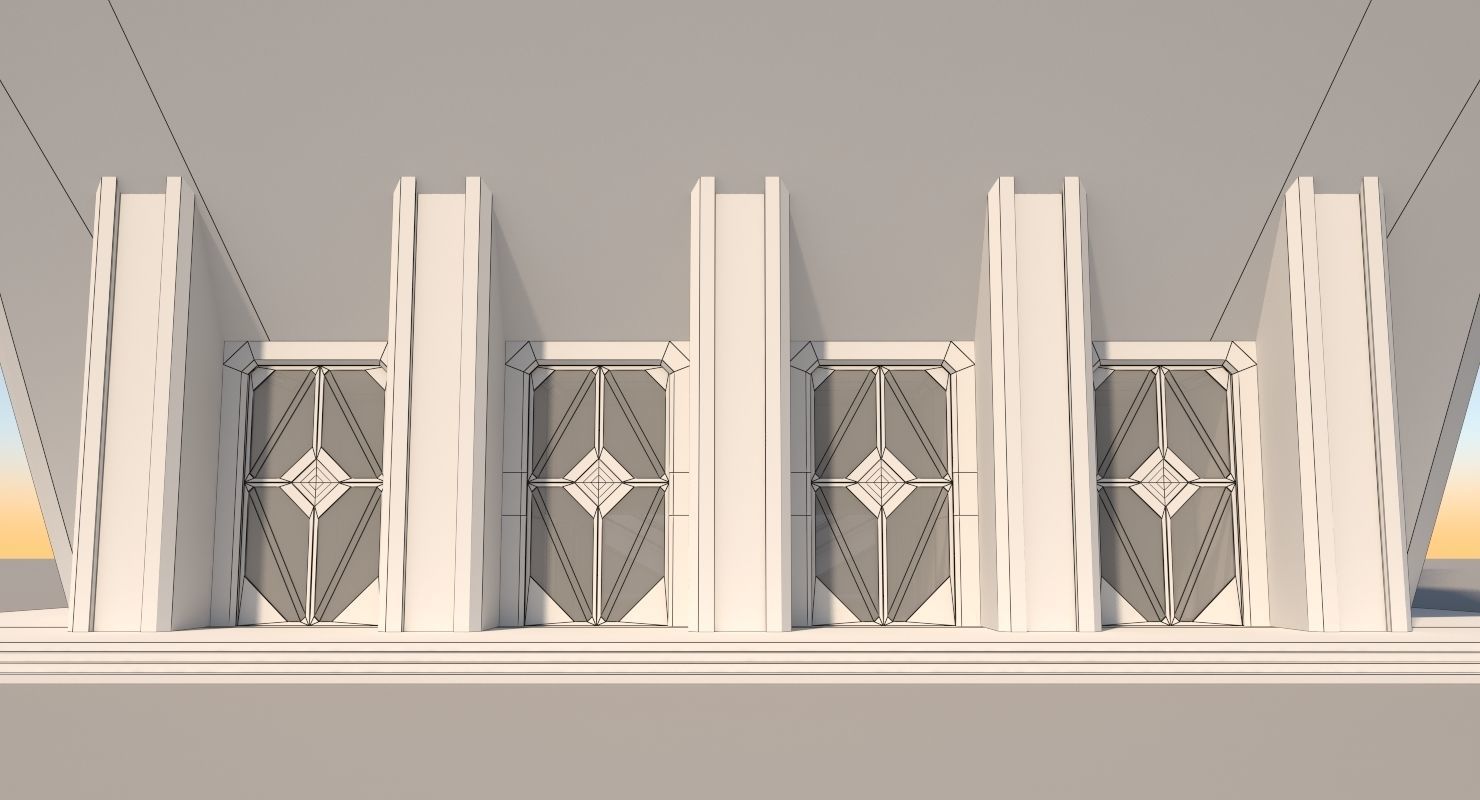 Futuristic Sci-Fi Skyscraper 06 3D model_35