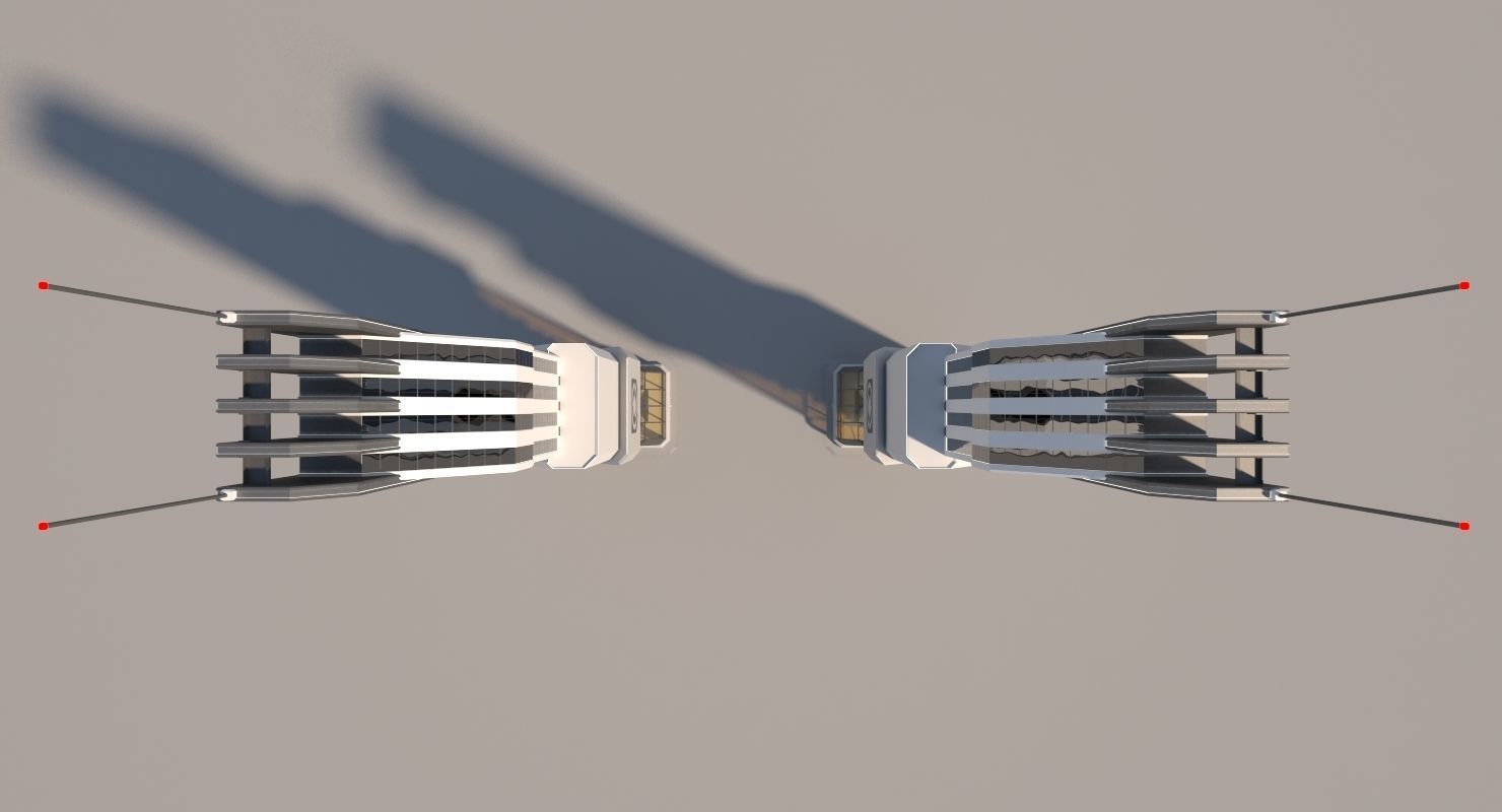 Futuristic Sci-Fi Skyscraper 06 3D model_22