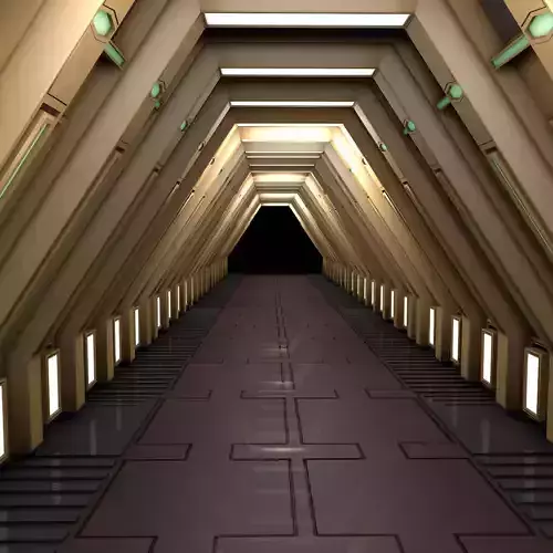 Sci fi corridor 