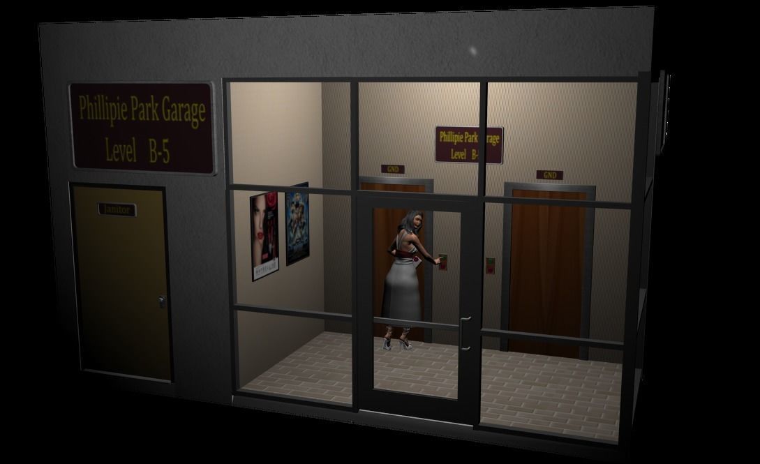 Elevator Lobby 3D model_4