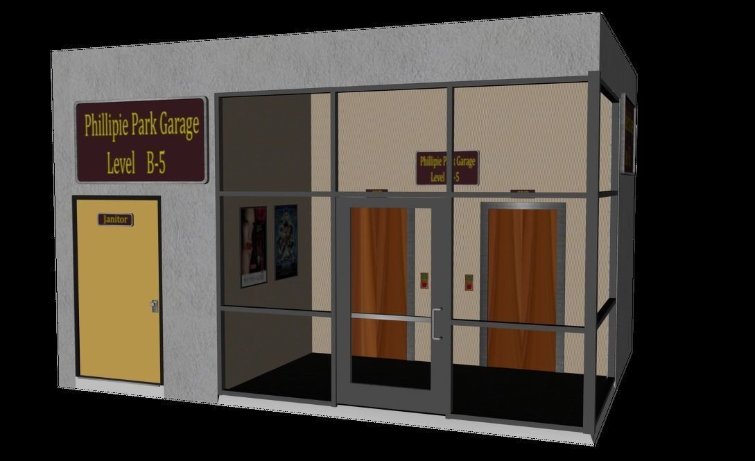 Elevator Lobby 3D model_2