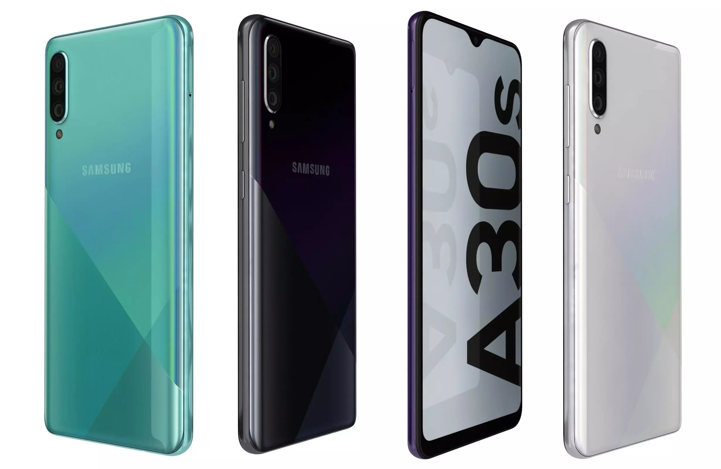 Samsung Galaxy A30s All Colors 3D model_0