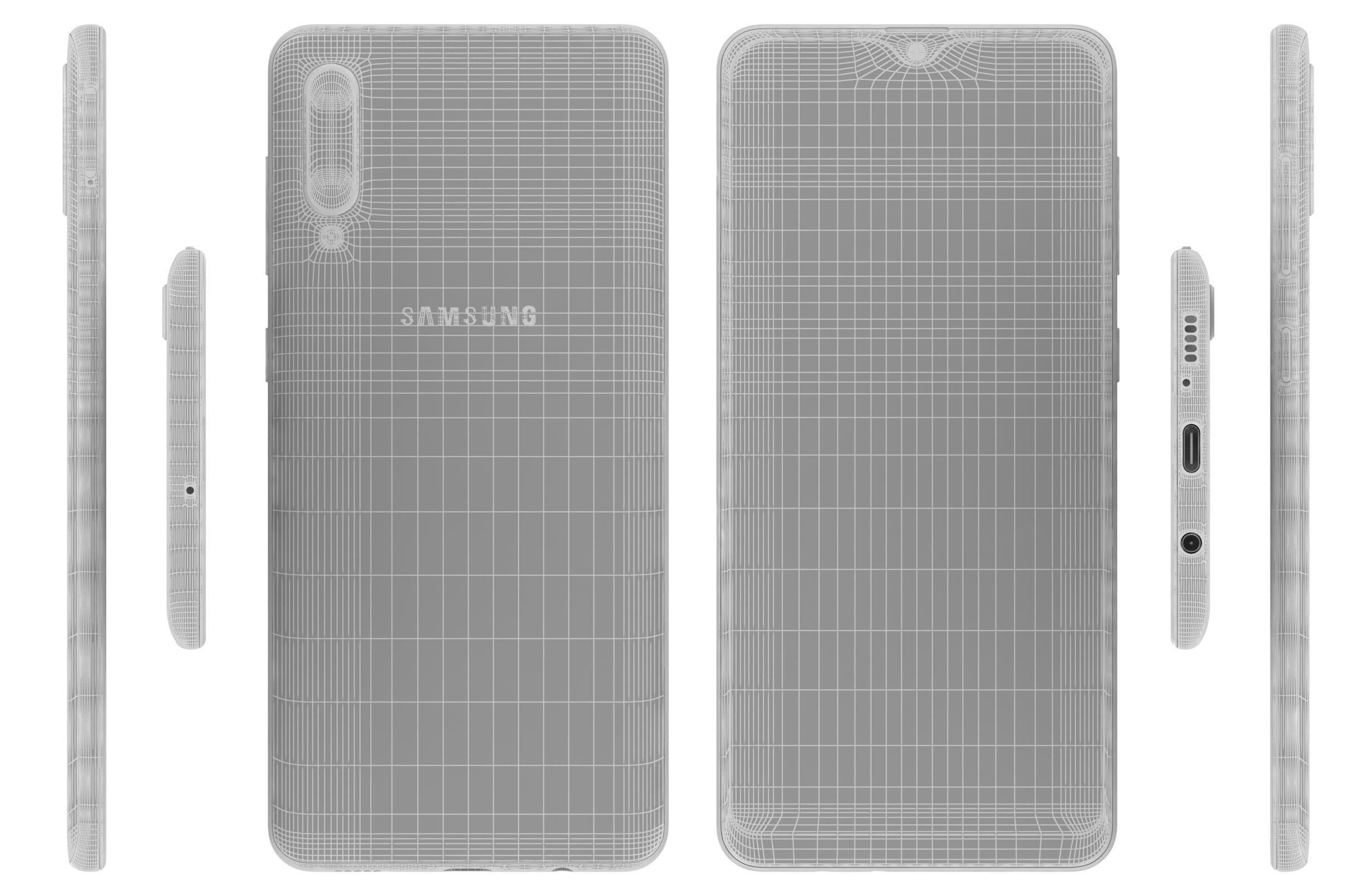 Samsung Galaxy A30s All Colors 3D model_1