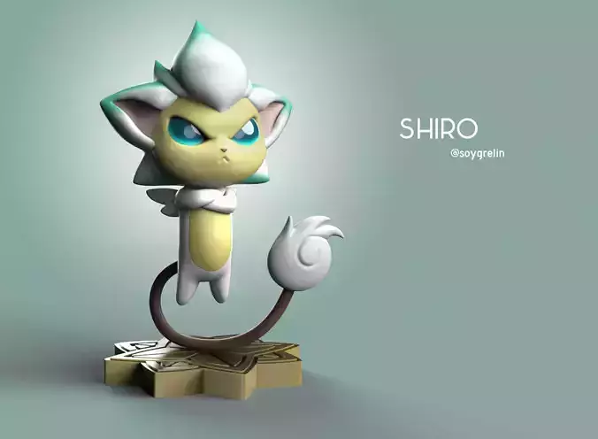 Shisa from League of Legends - Star Guardian Universe 3D print model Shisa from League of Legends - Star Guardian Universe 3D print model