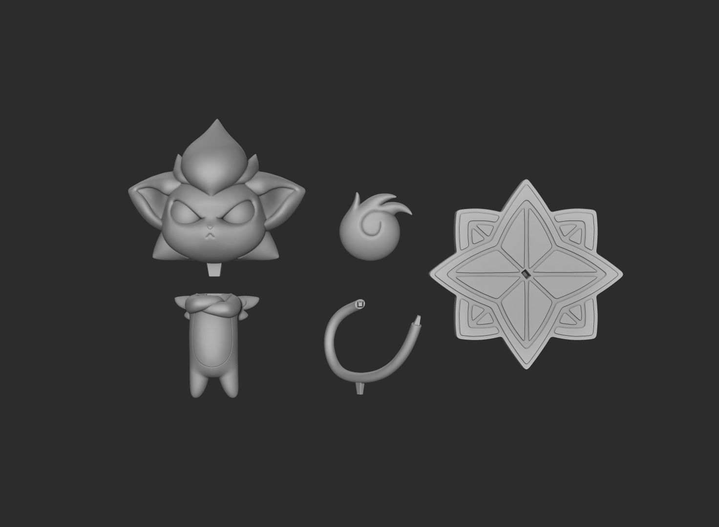 Shisa from League of Legends - Star Guardian Universe 3D print model_4