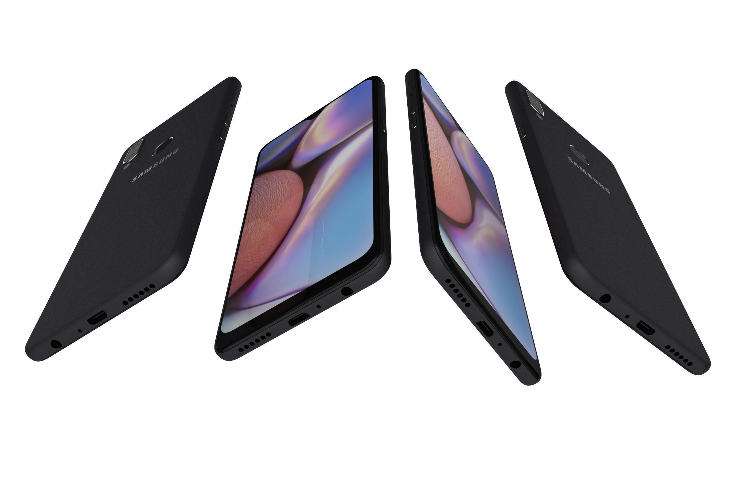 Samsung Galaxy A10s Black 3D model_1