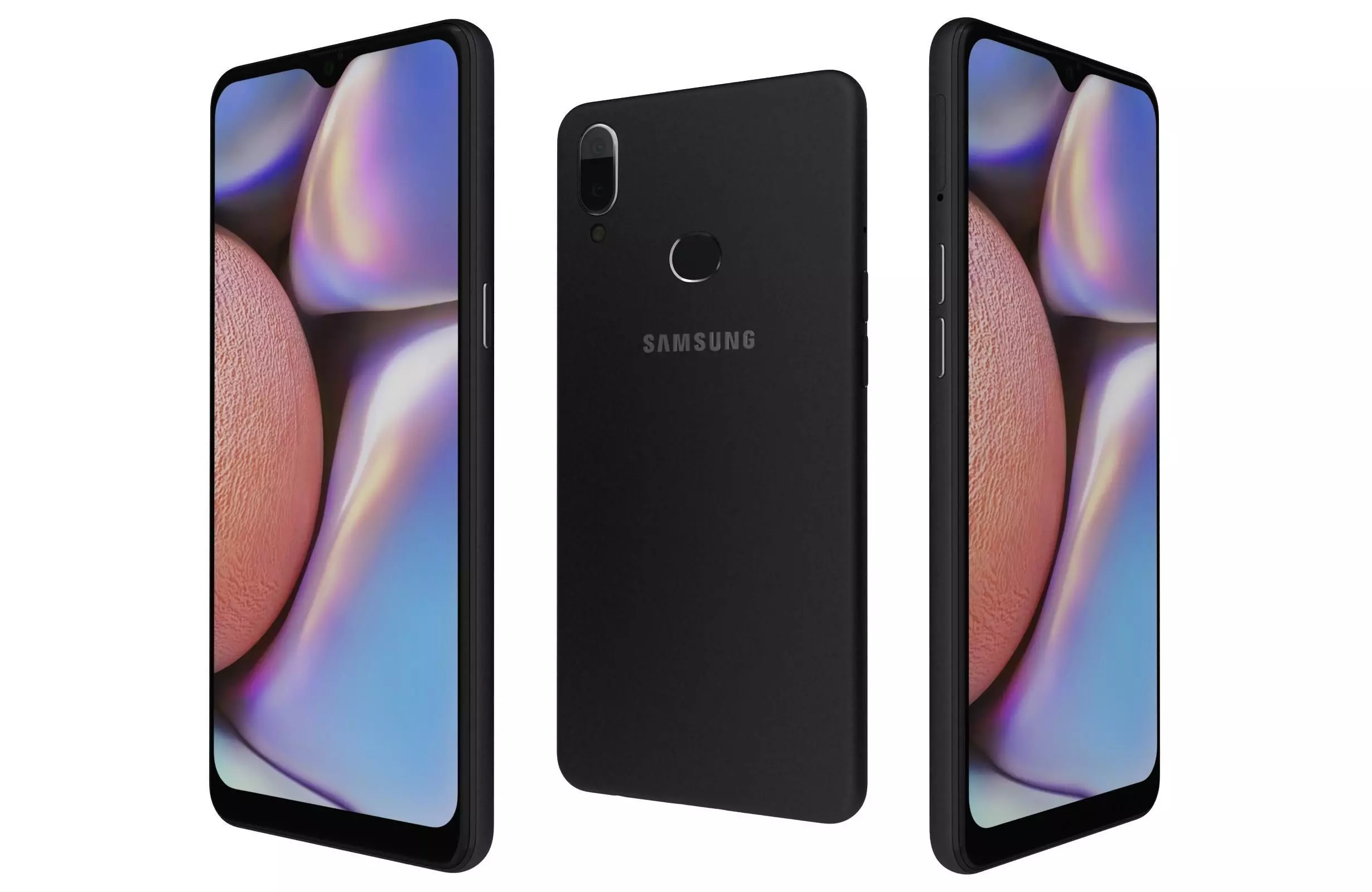 Samsung Galaxy A10s Black 3D model_0
