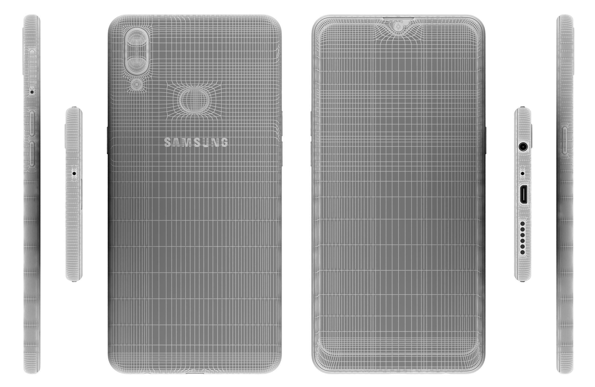 Samsung Galaxy A10s Black 3D model_17