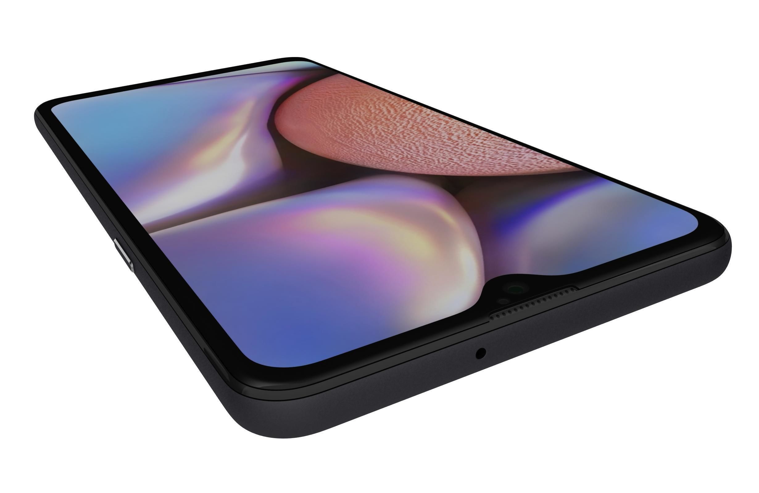 Samsung Galaxy A10s Black 3D model_12