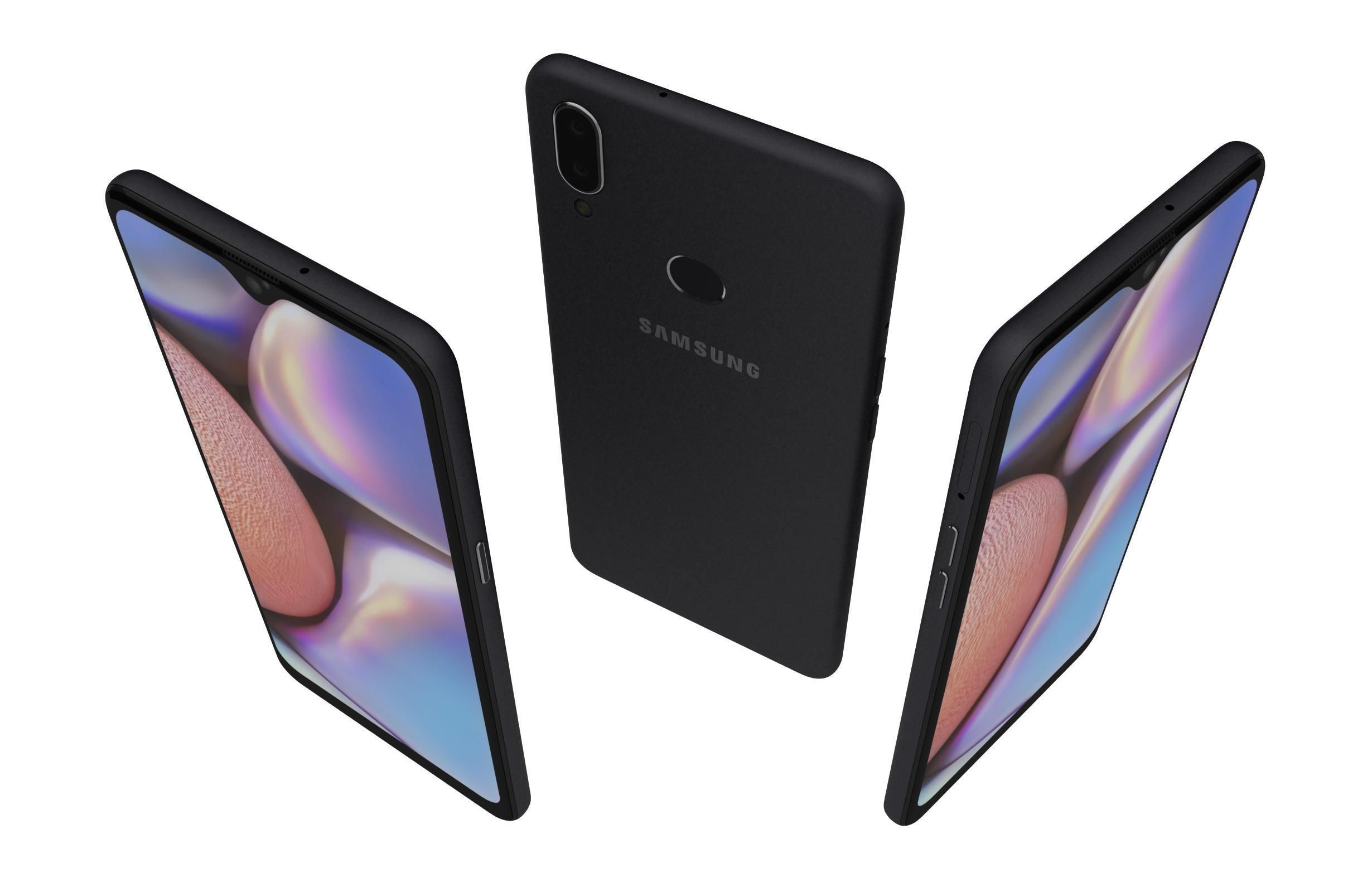 Samsung Galaxy A10s Black 3D model_5