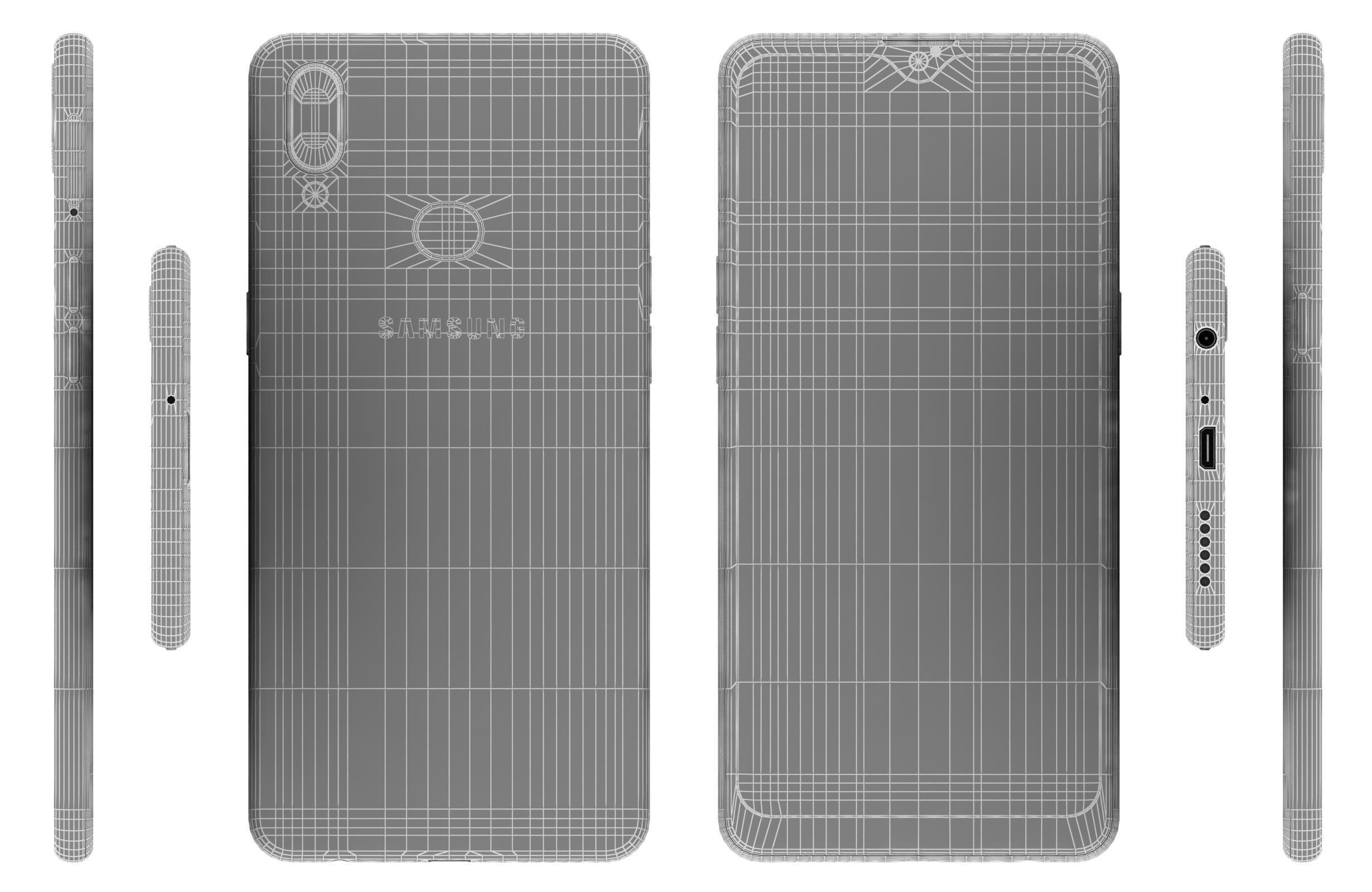 Samsung Galaxy A10s Black 3D model_15