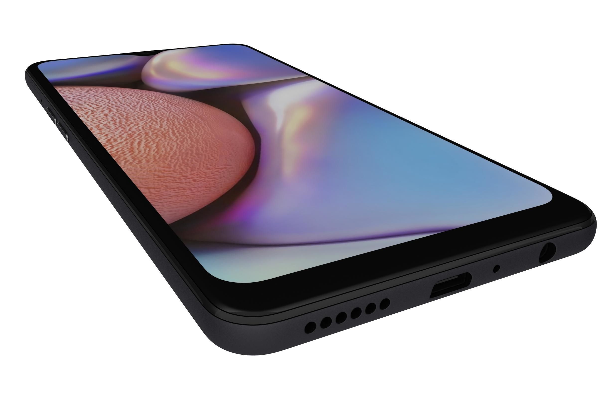Samsung Galaxy A10s Black 3D model_10