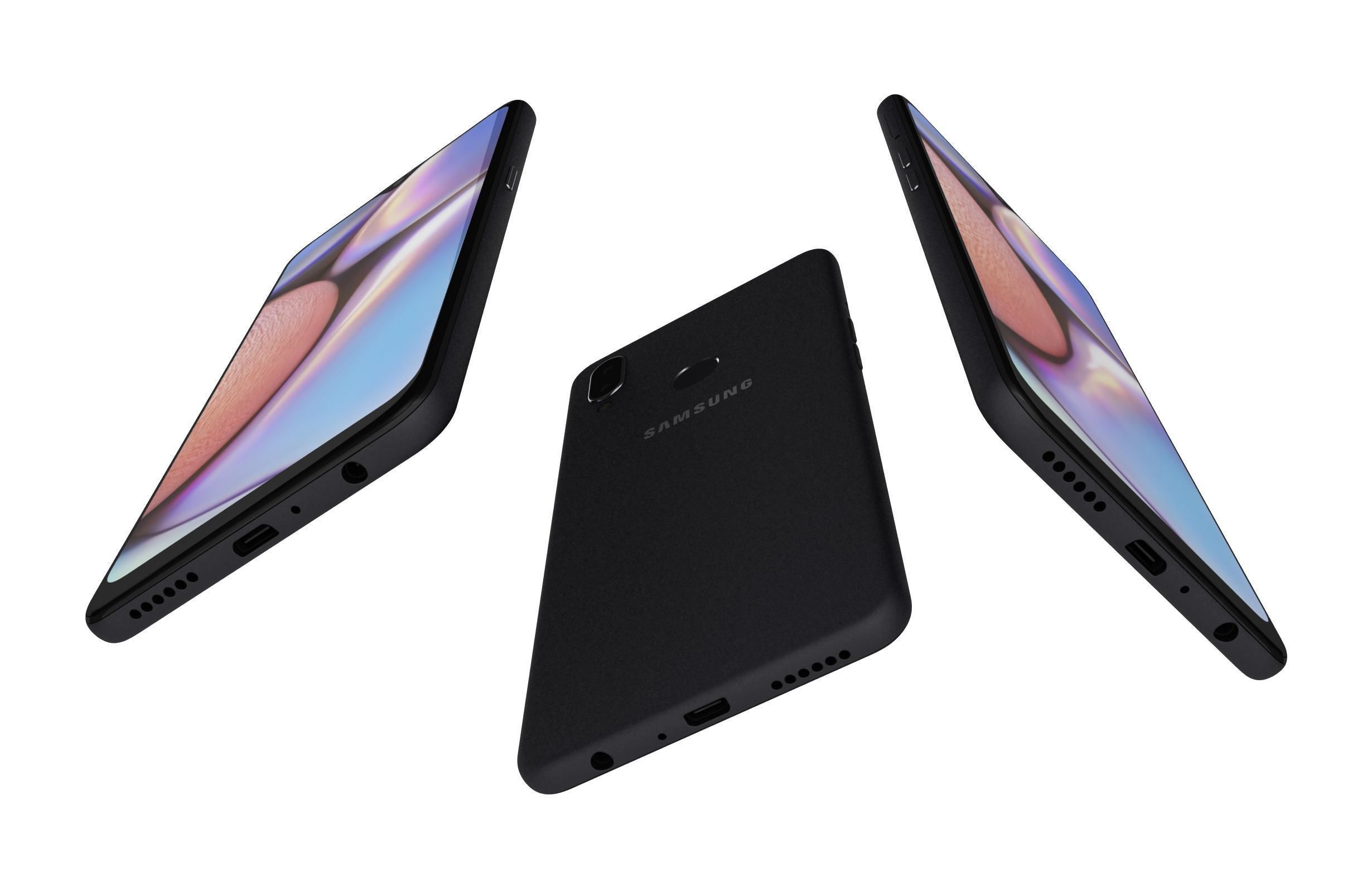 Samsung Galaxy A10s Black 3D model_8
