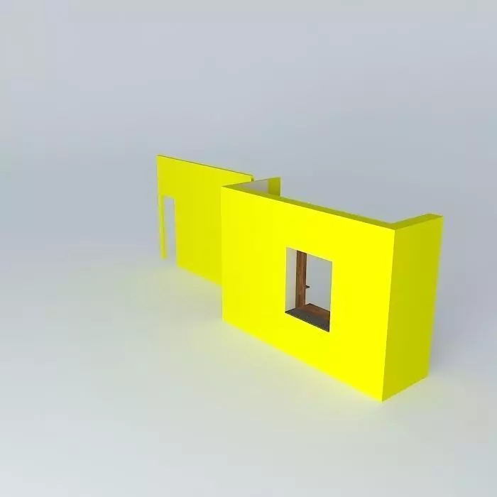 Walk in wooden closet Free 3D model