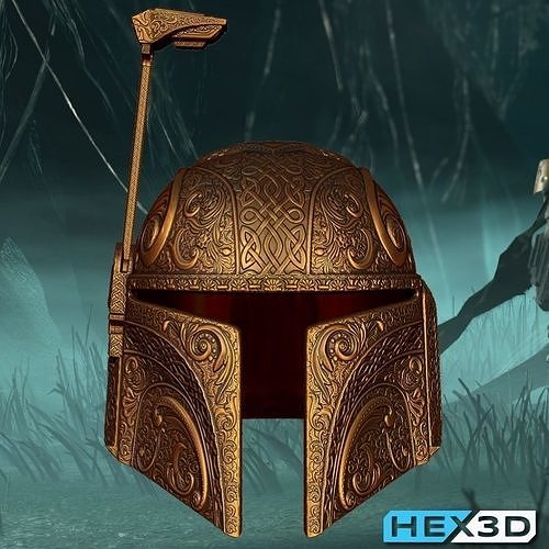 Deluxe Mandalorian Helmet 3D Print Ready 3D model