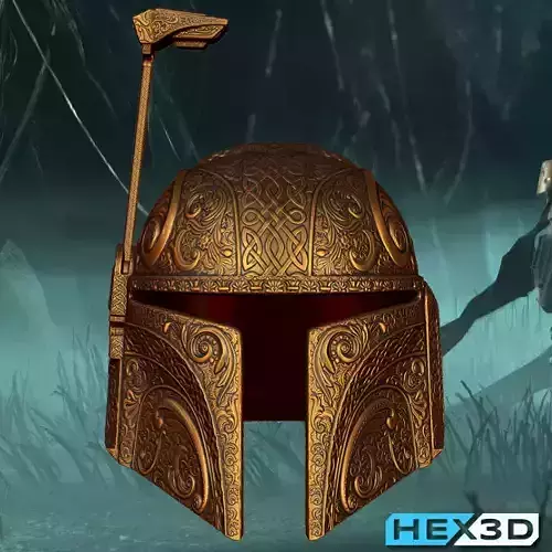Deluxe Mandalorian Helmet 3D Print Ready 3D model