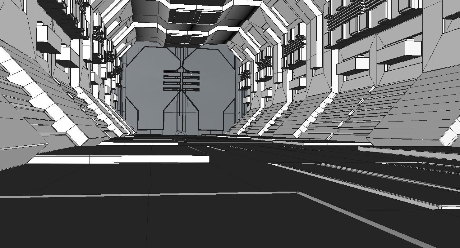 Sci Fi Corridor 3D model_12