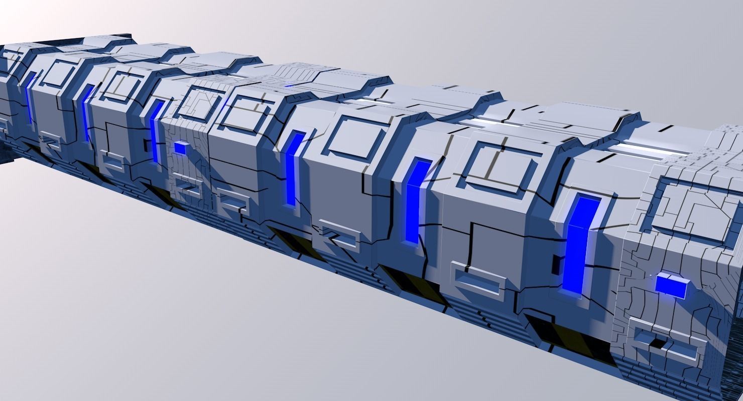 Sci Fi Corridor 3D model_4