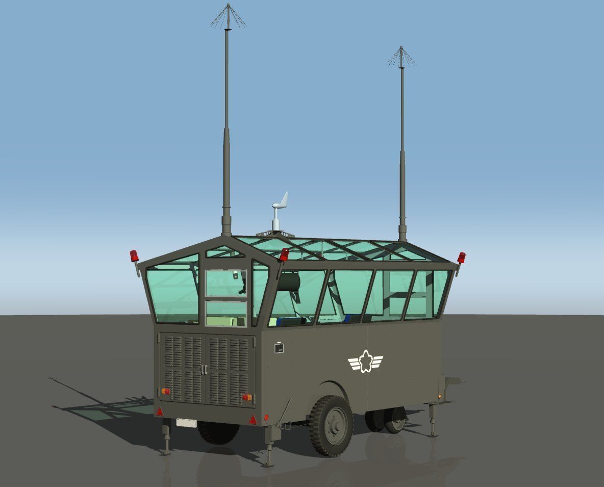 JASDF Airbase Equipment set 3D model_1