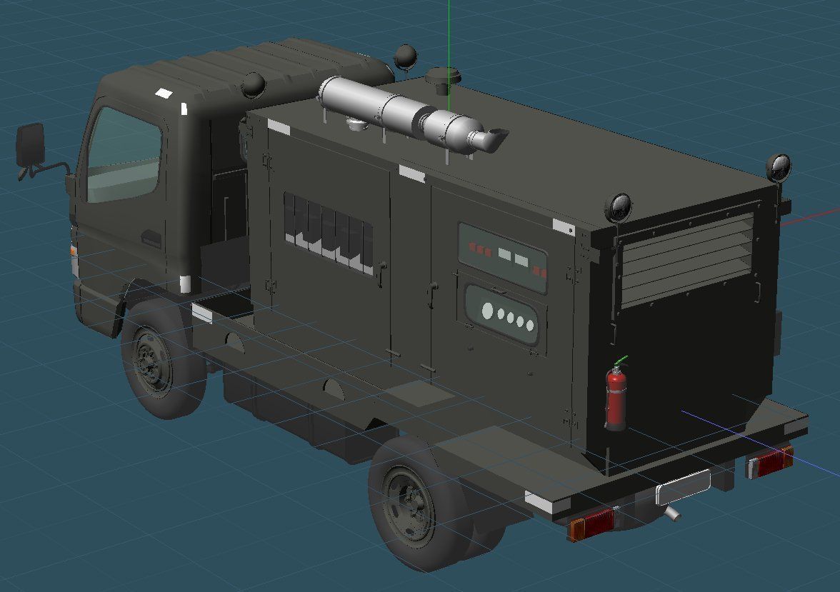 JASDF Airbase Equipment set 3D model_4