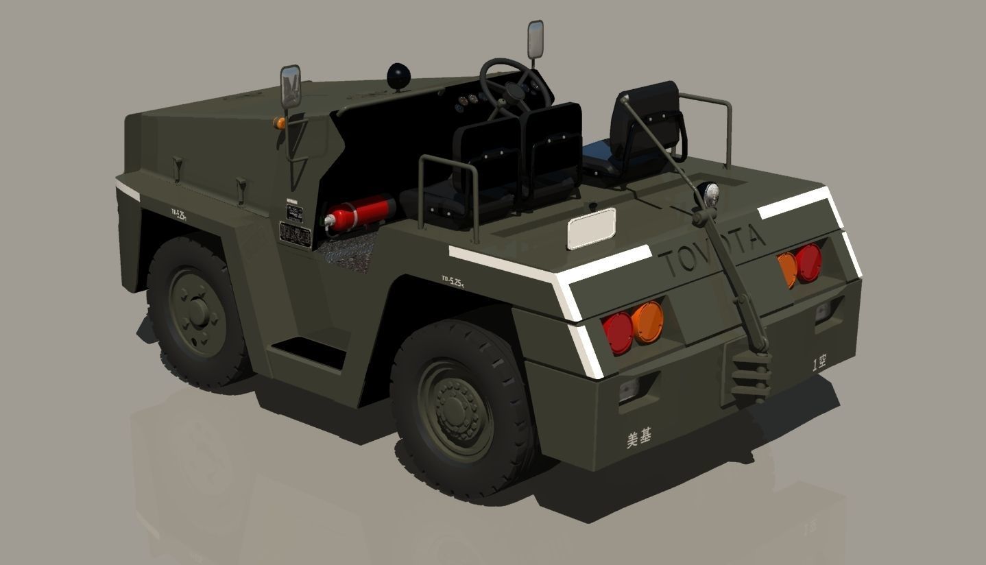 JASDF Airbase Equipment set 3D model_8