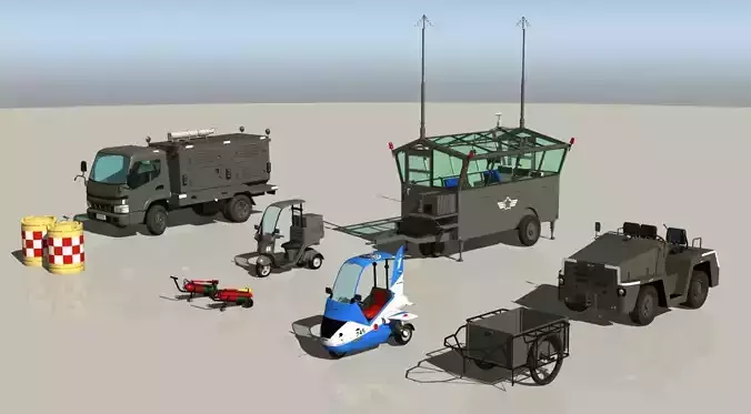 JASDF Airbase Equipment set