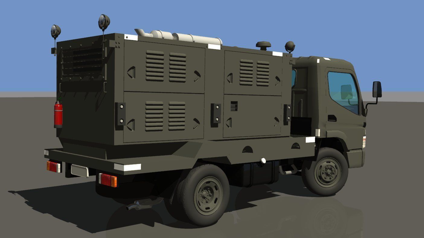 JASDF Airbase Equipment set 3D model_6