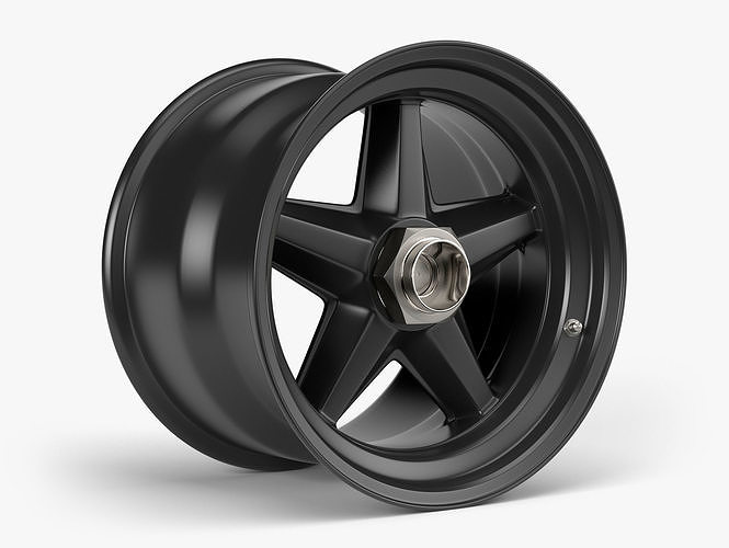 RSR Centerlock Wheel Low-poly 3D model