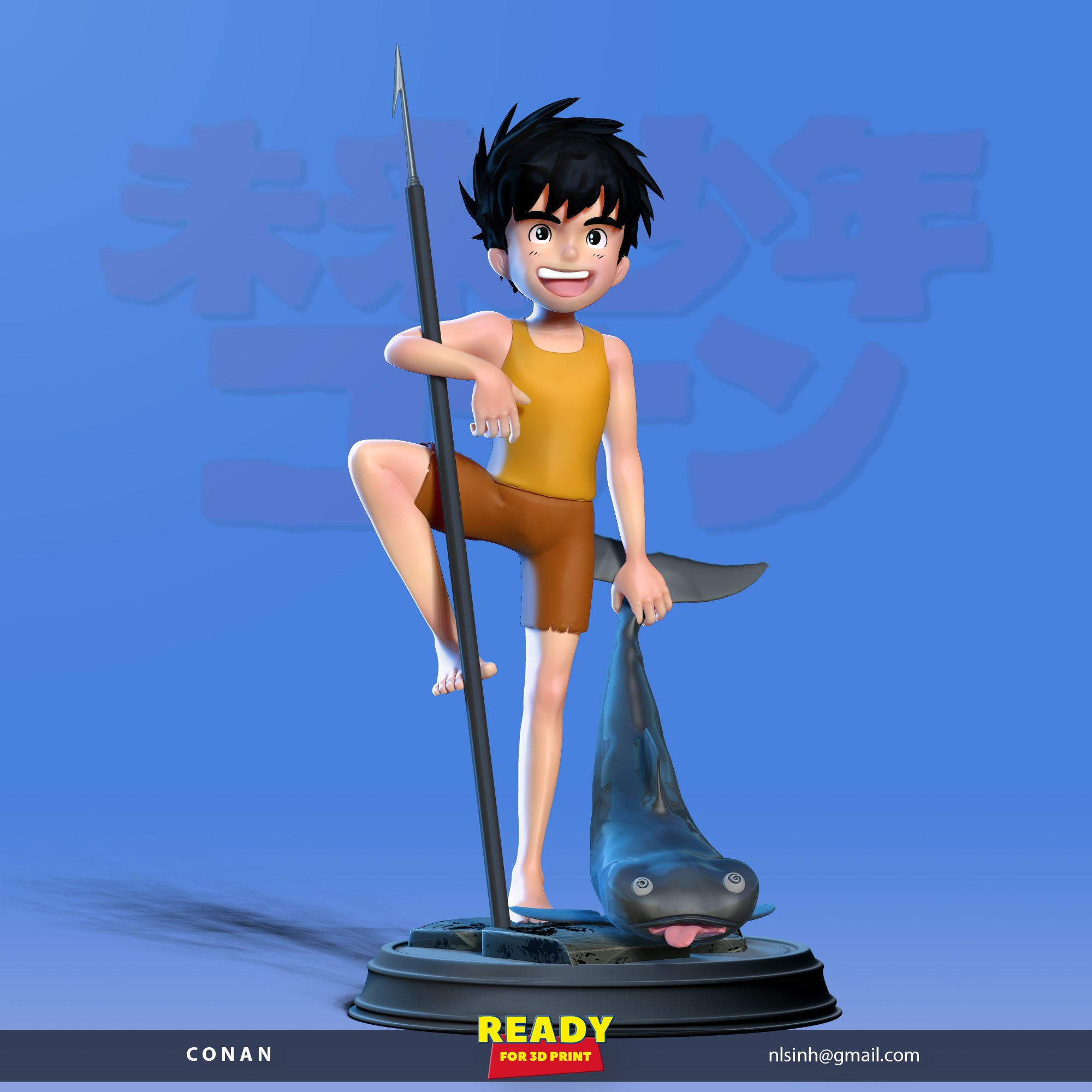 Conan - The boy in future 3D print model_13